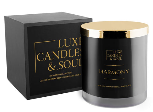 Luxury Quality Scented Hand Poured aromatherapy Candle Harmony